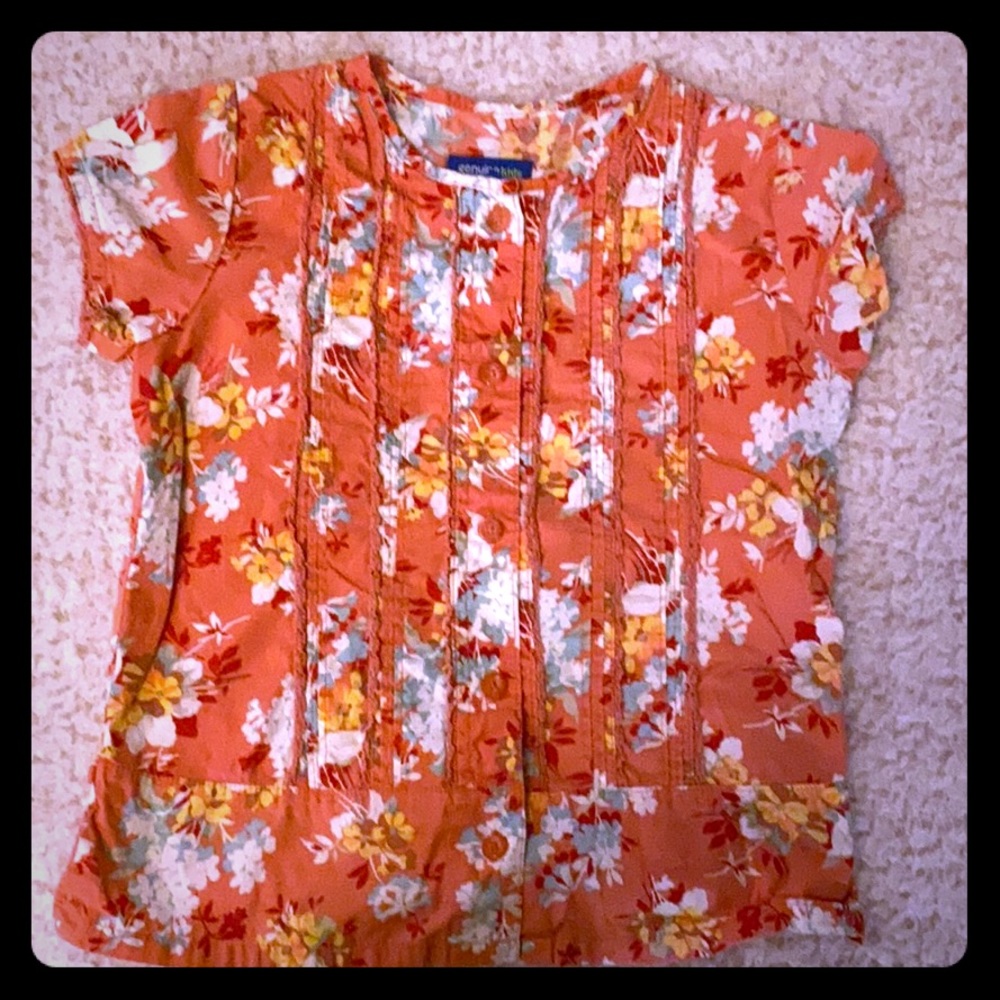 Short sleeved button down shirt